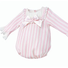 Load image into Gallery viewer, Wee Me Baby Girls Striped Romper