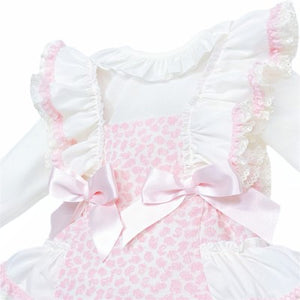 Wee Me Baby Girls Pink Floral Romper Set