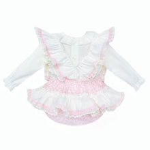 Load image into Gallery viewer, Wee Me Baby Girls Pink Floral Romper Set