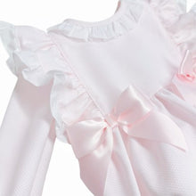 Load image into Gallery viewer, Wee Me Baby Girls Pink Double Bow Romper