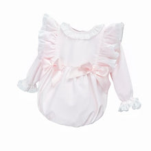 Load image into Gallery viewer, Wee Me Baby Girls Pink Double Bow Romper