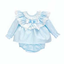 Load image into Gallery viewer, Wee Me Baby Girls Blue Dress