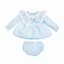 Load image into Gallery viewer, Wee Me Baby Girls Blue Dress