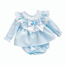 Load image into Gallery viewer, Wee Me Baby Girls Blue Dress