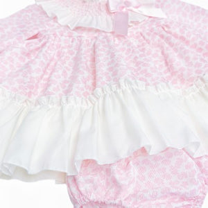 Wee Me Baby Girls Pink Floral Dress