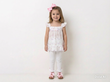Load image into Gallery viewer, Mintini Girls Butterfly Broderie Dress &amp; Leggings