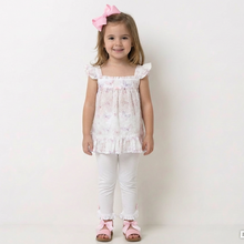 Load image into Gallery viewer, Mintini Girls Butterfly Broderie Dress &amp; Leggings