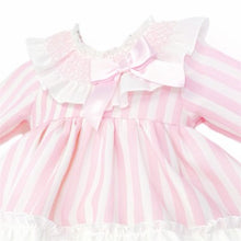 Load image into Gallery viewer, Wee Me Baby Girls Pink Stripe Dress