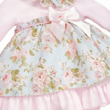 Load image into Gallery viewer, Wee Me Baby Girls Blue and Pink Floral Dress