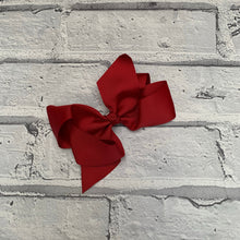 Load image into Gallery viewer, Burgundy Hair Bow