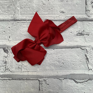 Burgundy Hair Bow