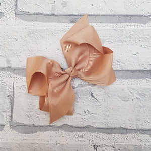 Tan Hair Bow