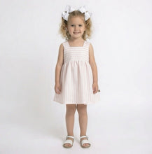 Load image into Gallery viewer, Calamaro Girls Pink Stripe Dress