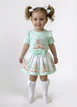 Load image into Gallery viewer, Giorgio Bambini Aqua Castle Skirt Set