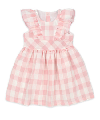 Rapife Girls Pink Check Dress