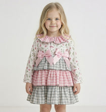 Load image into Gallery viewer, Ceyber Girls Pink Gingham Summer Coat