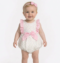 Load image into Gallery viewer, Rapife Baby Girls Pink Ditsy Floral Romper