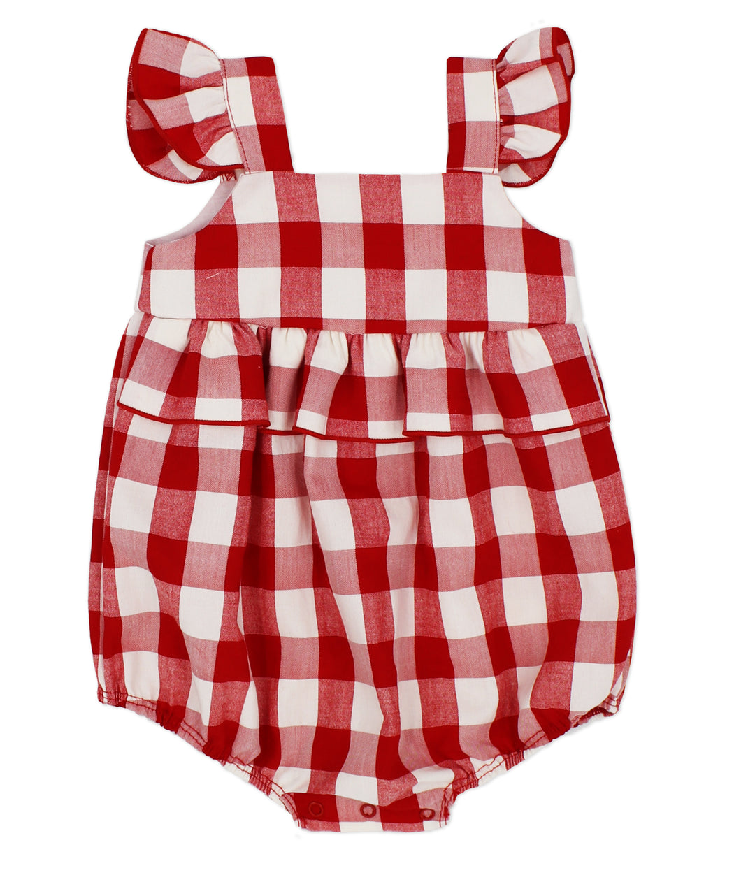 Rapife Baby Girls Red Check Romper