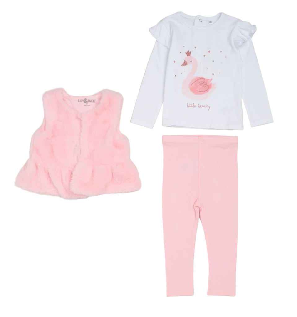 Lily & Jack Little Beauty 3 Piece Legging Set