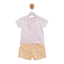Load image into Gallery viewer, Mintini Boys Lemon Jacquard Jam Set