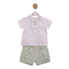 Load image into Gallery viewer, Mintini Boys Mint Jacquard Jam Set