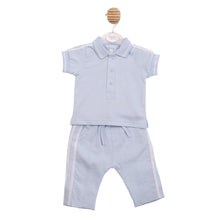 Load image into Gallery viewer, Mintini Boys Blue Polo Set