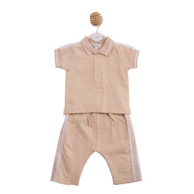 Load image into Gallery viewer, Mintini Boys Beige Polo Set