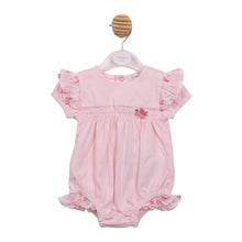 Load image into Gallery viewer, Mintini Girls Pink Gingham Romper