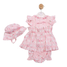 Load image into Gallery viewer, Mintini Girls Pink Gingham 3 Piece Jam Set