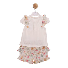 Load image into Gallery viewer, Mintini Girls Floral Broderie Short Set