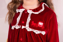 Load image into Gallery viewer, Beau Kids Velour Lace Pyjamas