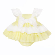 Load image into Gallery viewer, Wee Me Baby Girl Lemon Puff Ball Dress