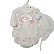 Load image into Gallery viewer, *SALE* Baby Girls White &amp; Pink Jam Sets