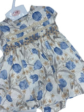 Load image into Gallery viewer, Mabini Girls Blue Floral Smock