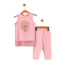 Load image into Gallery viewer, Older Girls Tassel Flower Legging Set
