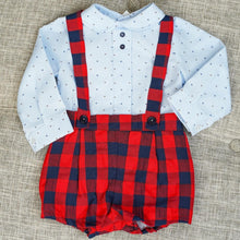 Load image into Gallery viewer, Baby Ferr Red and Navy H-Bar Set 6M-48M
