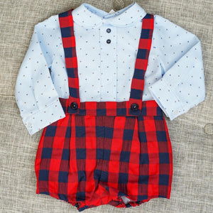 Baby Ferr Red and Navy H-Bar Set 6M-48M