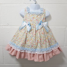 Load image into Gallery viewer, Ceyber Older Girls Pink and Blue Floral Dress