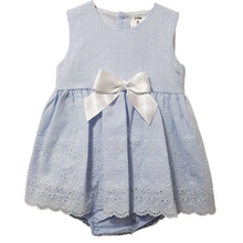 Load image into Gallery viewer, Ceyber Baby Girls Blue Stripe Dress