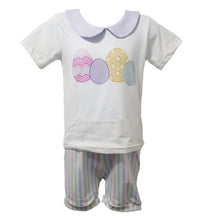 Load image into Gallery viewer, Easter Boys Pastel Stripe Short Set