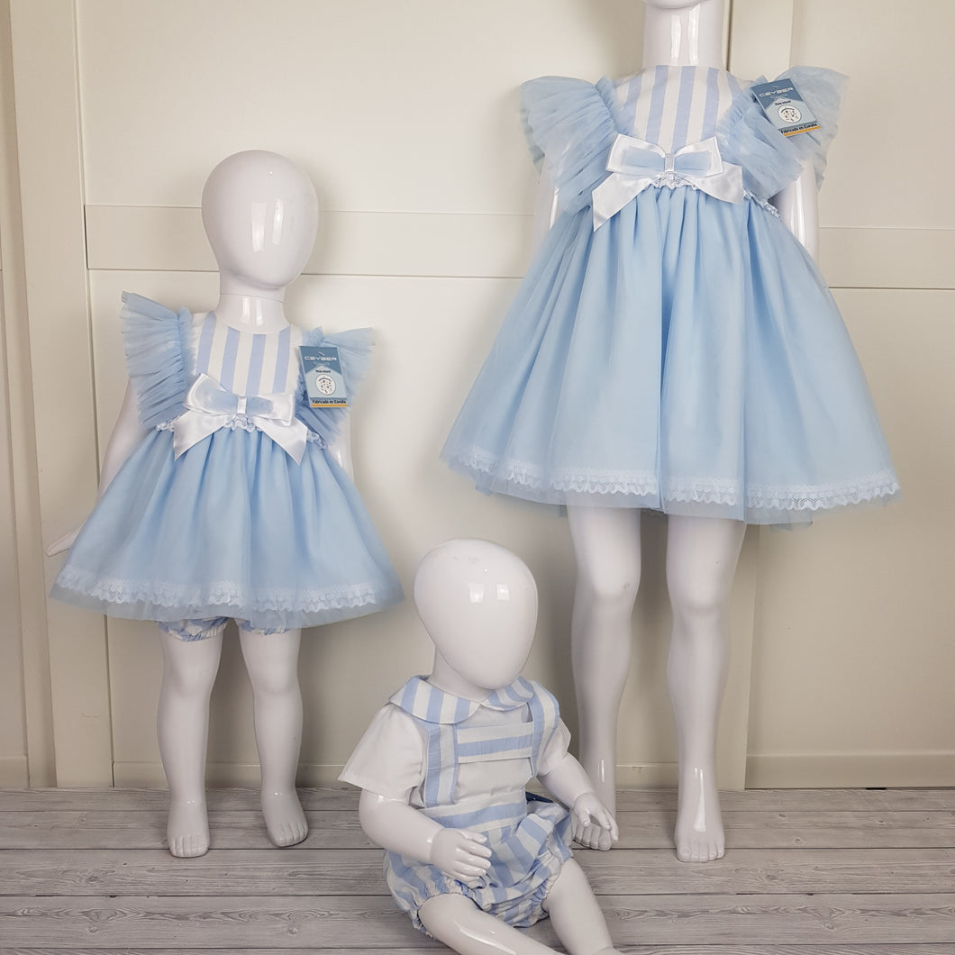 Ceyber Blue Stripe Tulle Collection