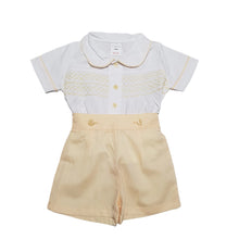 Load image into Gallery viewer, Mabini Boys Yellow Smock Set
