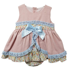 Load image into Gallery viewer, Ceyber Baby Girls Pink Floral Frill Dress