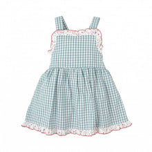 Load image into Gallery viewer, Babidu Older Girls Green Gingham Dress