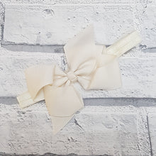 Load image into Gallery viewer, Cream Hair Bow