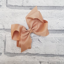 Load image into Gallery viewer, Tan Hair Bow
