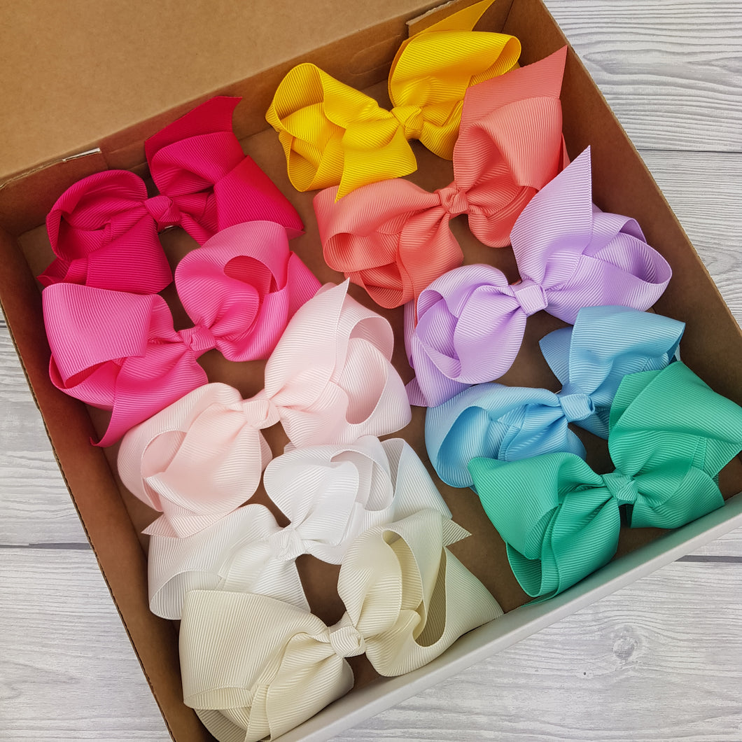 Summer Bow Box Bundle 4inch clips