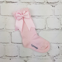 Load image into Gallery viewer, Baby pink Bow Knee High