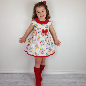 Baby Ferr Red Floral Baby Dress