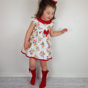 Baby Ferr Red Floral Baby Dress
